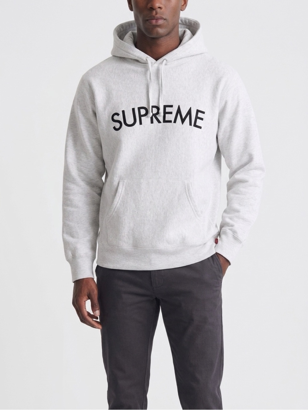 Supreme Men's Grey Hoodie